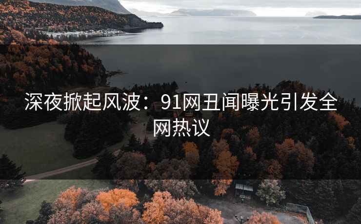 深夜掀起风波：91网丑闻曝光引发全网热议